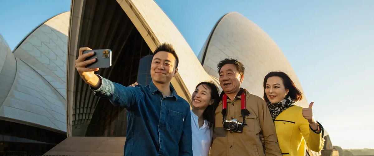 Family at Opera House