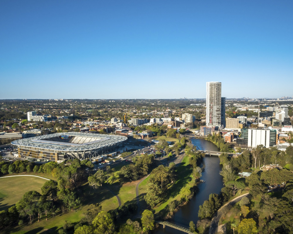 Parramatta aerial view